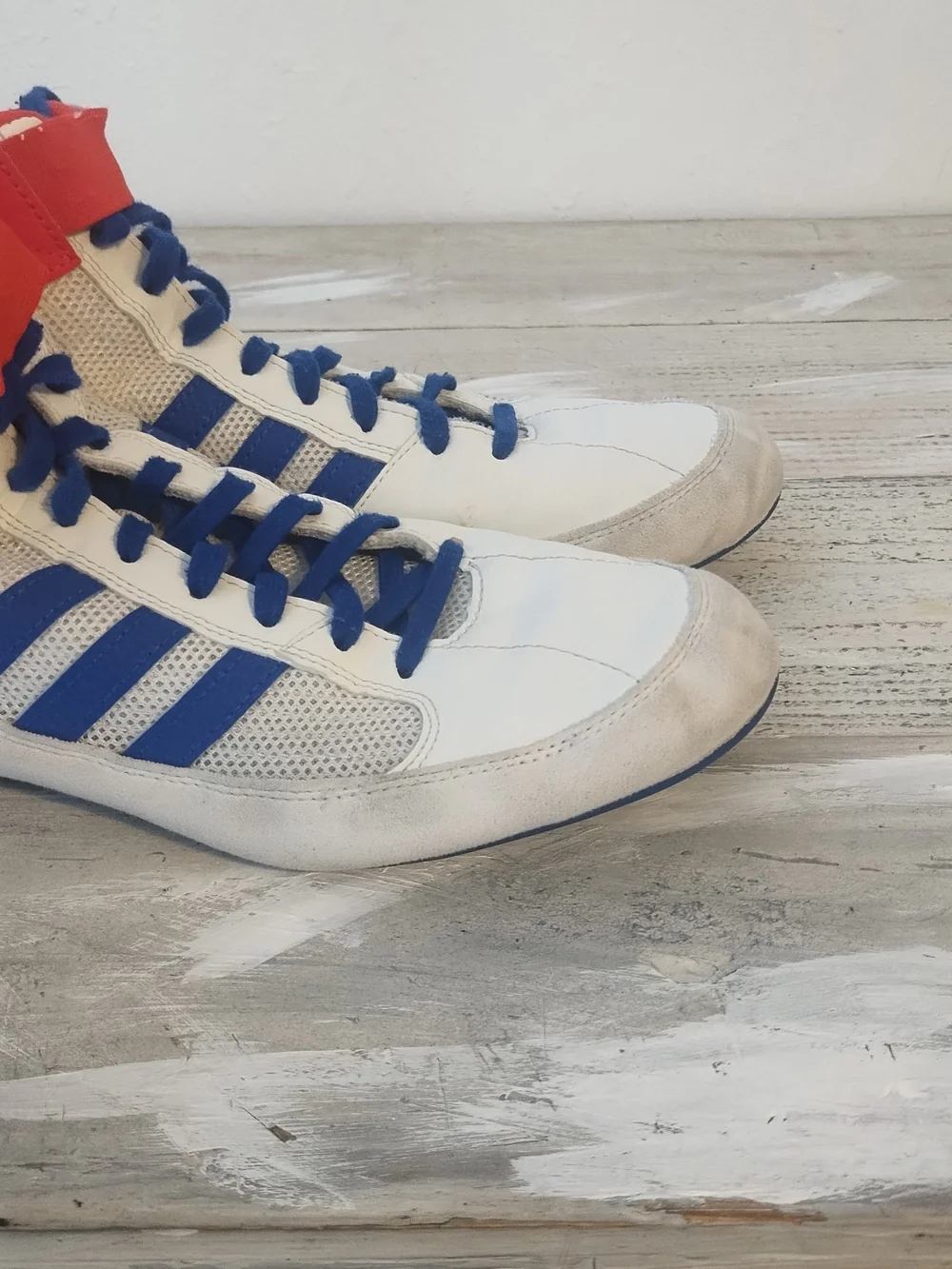 Adidas  Wrestling Shoes usa  Men’s 9.5 / UK size 9Red White Blue